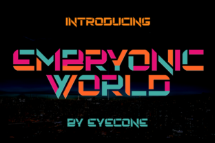 Embryonic World: A Display Font for Bold Branding