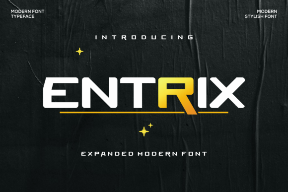 Entrix: A Cool, Futuristic Display Font for Modern Design