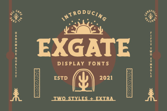 Exgate: A Bold Display Font for Impactful Designs