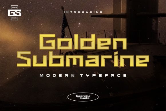 Golden Submarine: A Quirky Display Font for Modern Design